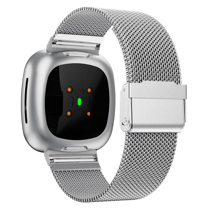 Bild 1, Fitbit Versa 4/Sense 2 Klockarmband Milanese Silver