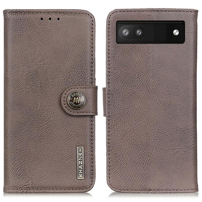 Bild 1, KHAZNEH Google Pixel 7A Fodral Läder Khaki