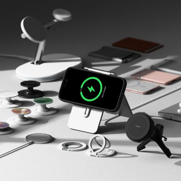 Bild 5, Ringke iPhone 16 Skal MagSafe Silikon Svart