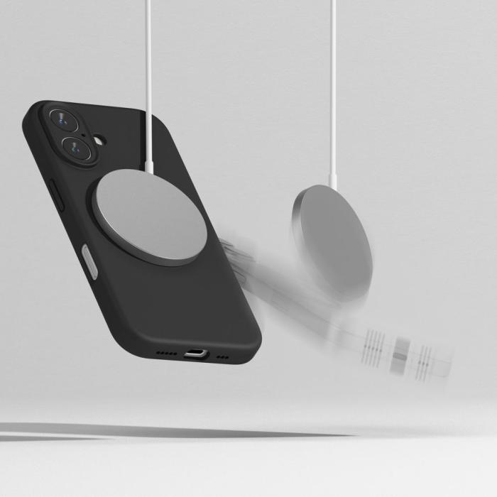 Bild 6, Ringke iPhone 16 Skal MagSafe Silikon Svart