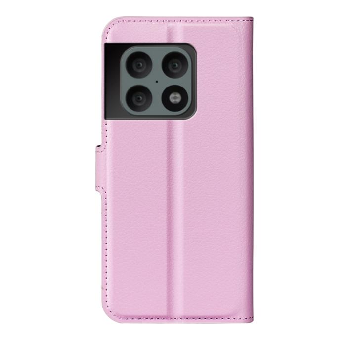 Bild 3, OnePlus 10 Pro 5G Fodral Litchi Textur Ljus Rosa