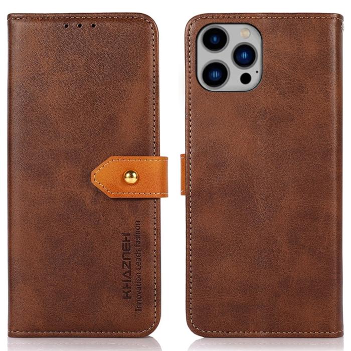 Bild 1, KHAZNEH iPhone 16 Pro Fodral Dual-Color Brun