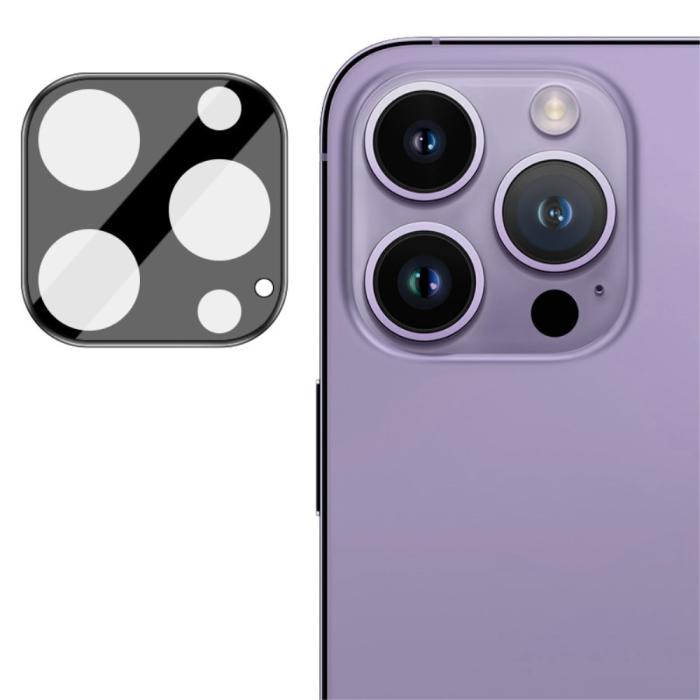 Bild 5, IMAK iPhone 16 Pro/16 Pro Max Linsskydd Härdat Glas Svart