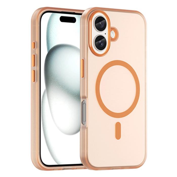 Bild 1, iPhone 16 Plus Skal MagSafe Skin Touch Matt Orange