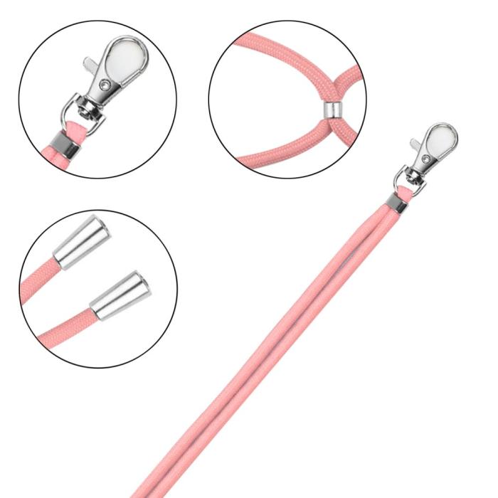 Bild 3, Mobilsnöre / Mobilhalsband / Mobilhållare Rosa