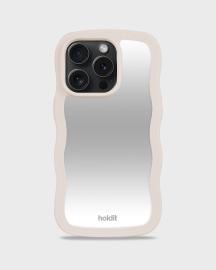 holdit iPhone 14 Pro Skal Wavy Light Beige Mirror