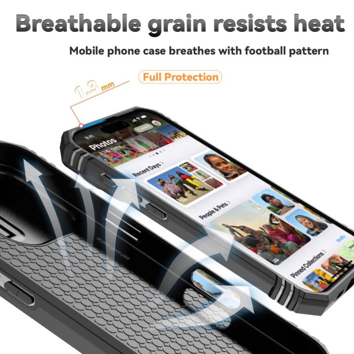 Bild 4, iPhone 16 Pro Skal CamShield Ring Hybrid Svart