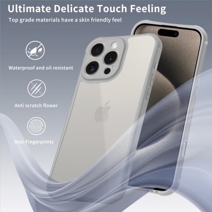 Bild 2, LEEU DESIGN iPhone 16 Pro Max Skal Shockproof Grå