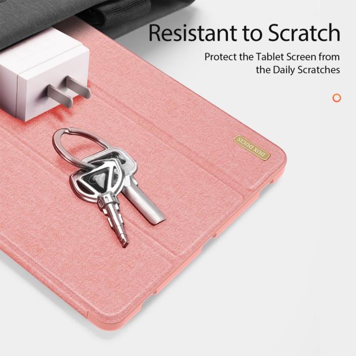 Bild 5, DUX DUCIS Galaxy Tab S9 Plus Fodral DOMO Tri-Fold Roséguld