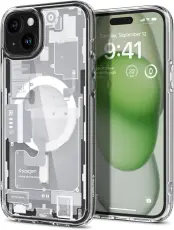Spigen iPhone 15 Skal MagSafe Ultra Hybrid Zero One White
