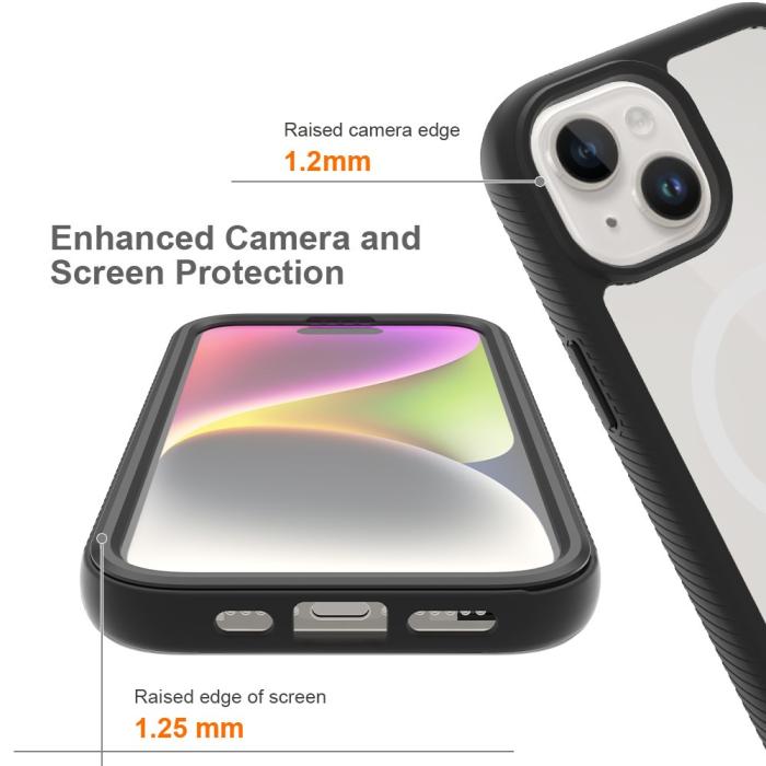 Bild 5, iPhone 15 Skal MagSafe 360 Defense Svart