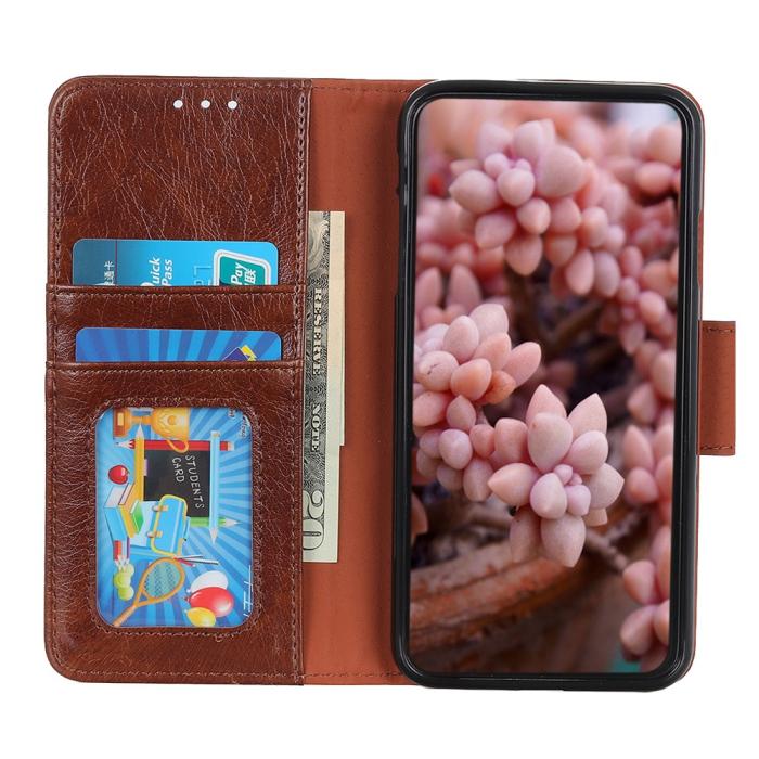 Bild 3, OnePlus 15 Fodral Läder Nappa Textur Brun