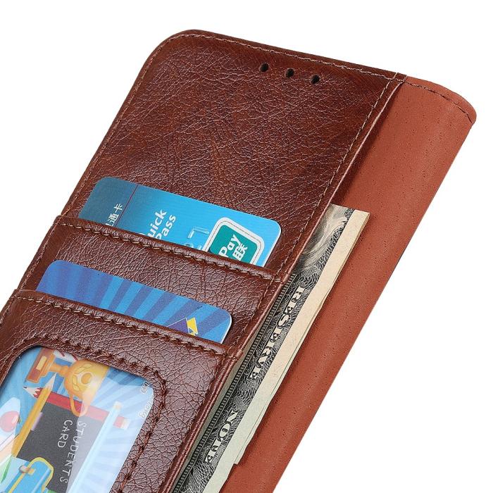 Bild 5, OnePlus 15 Fodral Läder Nappa Textur Brun