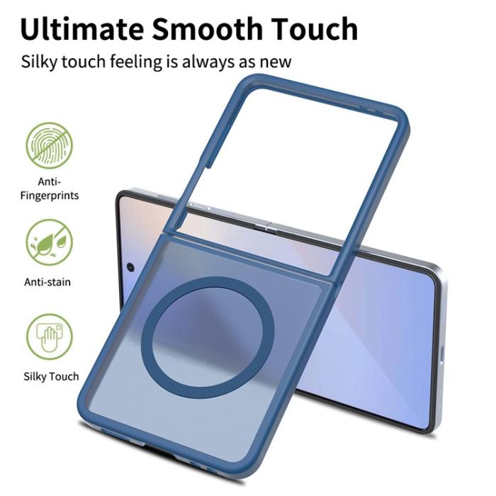 Bild 2, Samsung Galaxy Z Flip 7 Skal MagSafe Skin Touch Blå