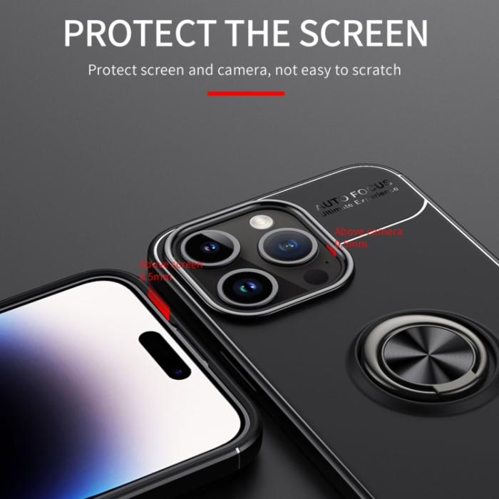 Bild 4, iPhone 15 Pro Skal Ring Svart/Blå
