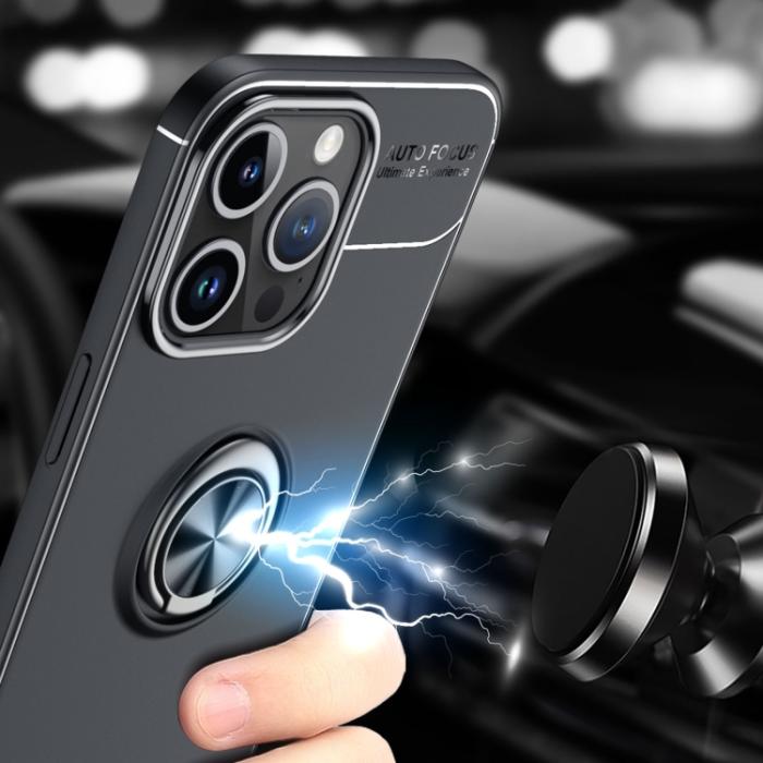 Bild 6, iPhone 15 Pro Skal Ring Svart/Blå