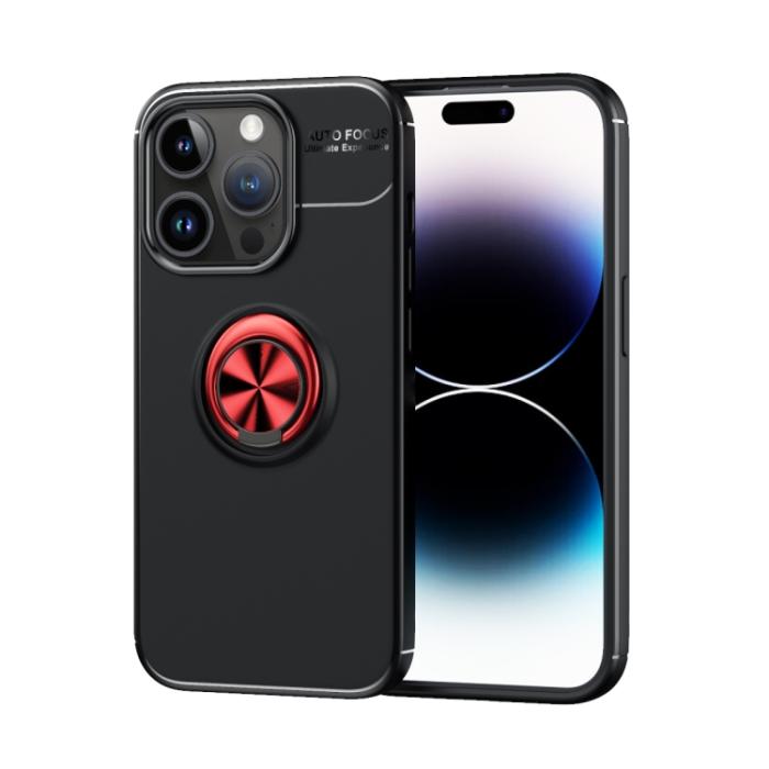 Bild 1, iPhone 15 Pro Skal Ring Svart/Röd