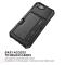 iPhone 6/6S/7/8/SE 2020/2022 Shockproof Hybrid Skal Med Kortfack Svart