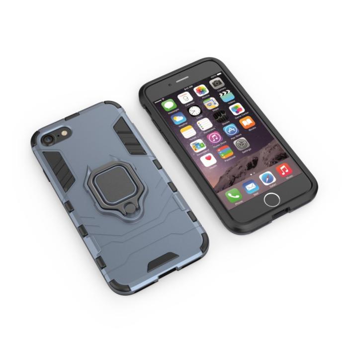 Bild 3, iPhone 7/8/SE (2020/2022) - Hybrid Ring Skal - Navy Blue