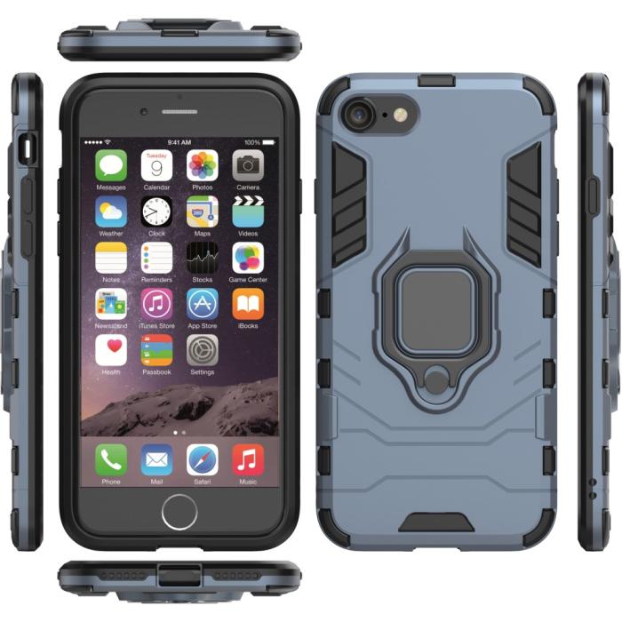 Bild 4, iPhone 7/8/SE (2020/2022) - Hybrid Ring Skal - Navy Blue