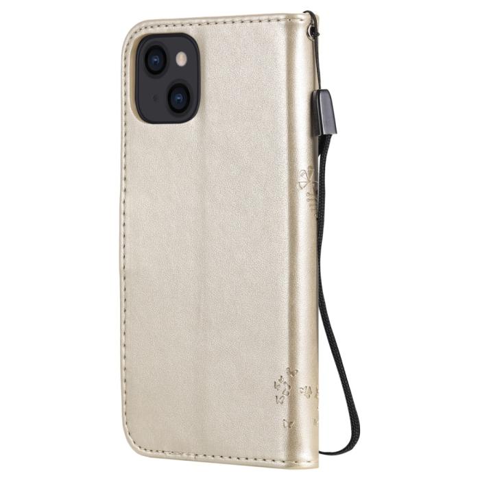 Bild 3, iPhone 13 Mini - Fodral Med Tryck - Guld