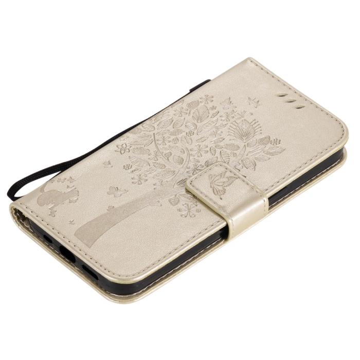 Bild 6, iPhone 13 Mini - Fodral Med Tryck - Guld