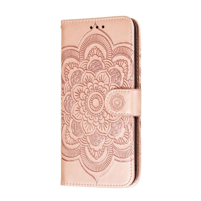 Bild 3, Xiaomi Mi 10 / 10 Pro - Mandala Plånboksfodral - Roséguld