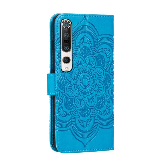 Bild 4, Xiaomi Mi 10 / 10 Pro - Mandala Plånboksfodral - Blå