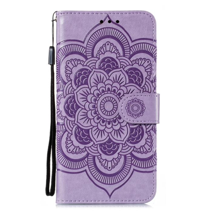 Bild 2, Xiaomi Mi 10 / 10 Pro - Mandala Plånboksfodral - Lila