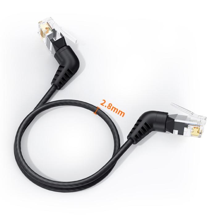 Bild 4, CableCreation 1 m Cat6a RJ45 Nätverkskabel Svart