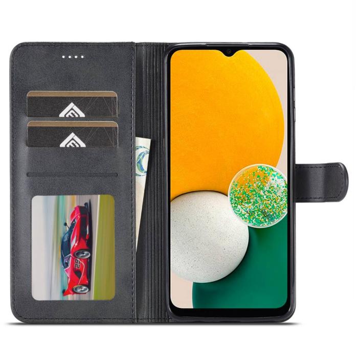 Bild 2, LC.IMEEKE Samsung Galaxy A14 4G/5G Fodral Läder Svart