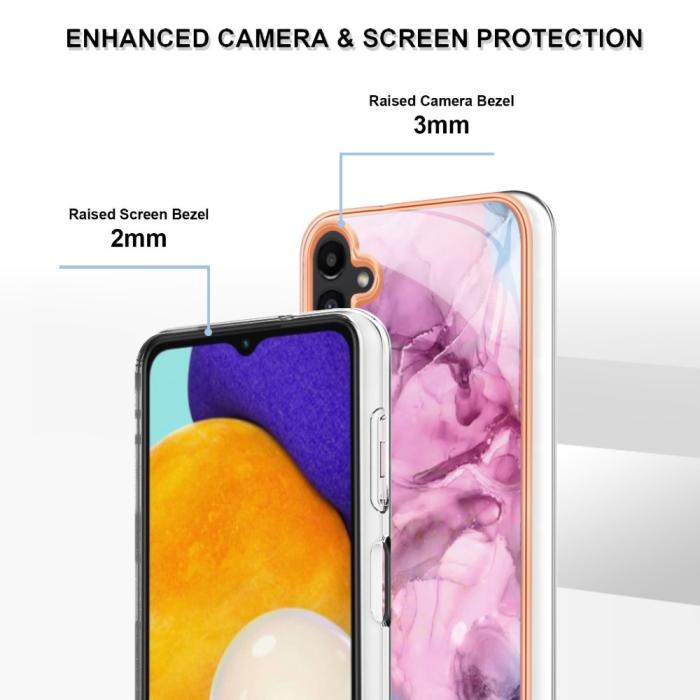 Bild 4, Samsung Galaxy A34 5G Skal Marmor TPU Rosa