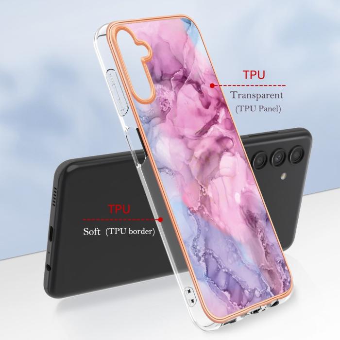 Bild 6, Samsung Galaxy A34 5G Skal Marmor TPU Rosa