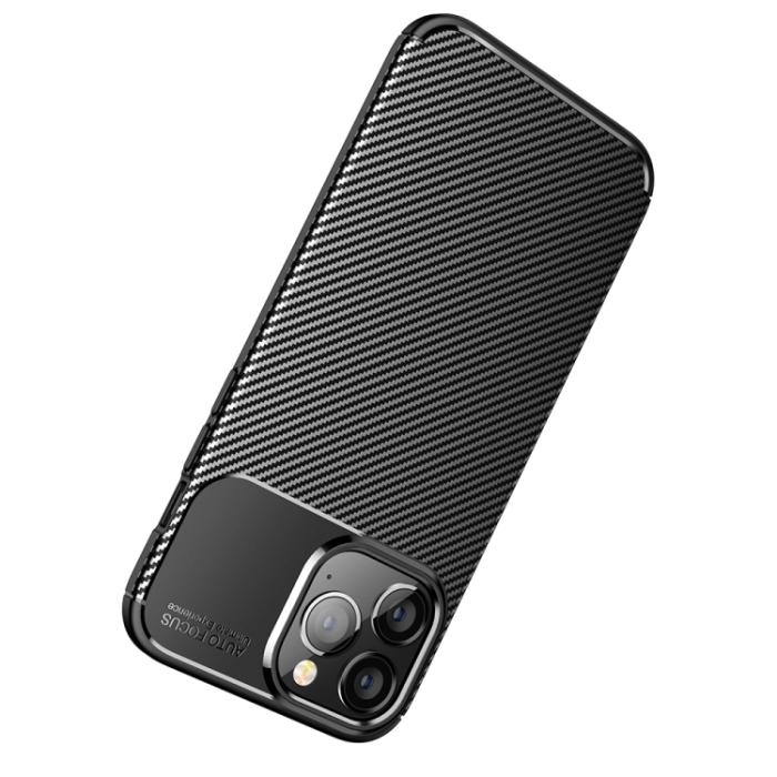 Bild 5, iPhone 14 Plus Skal Kolfiber Textur Blå