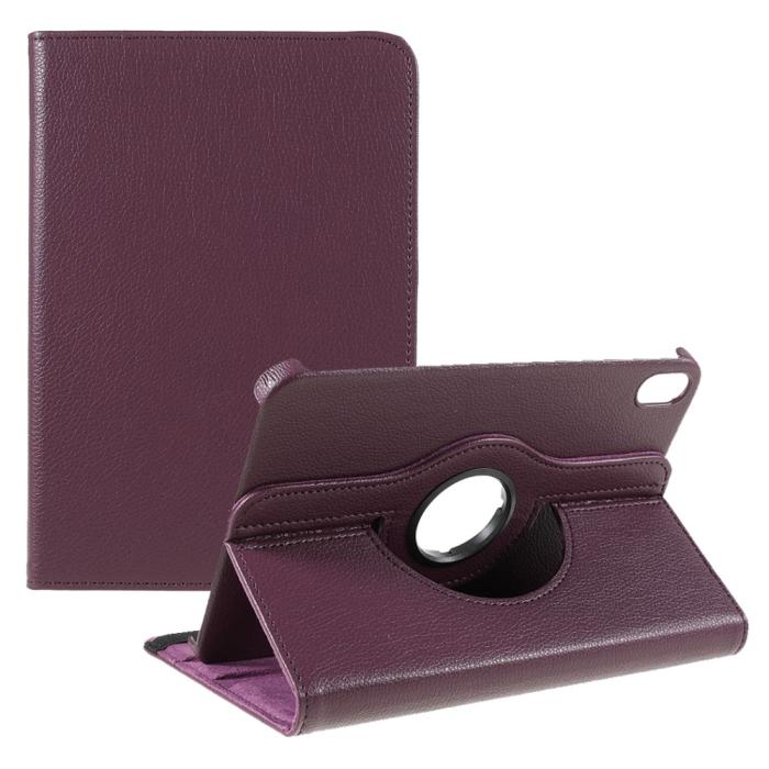 Bild 1, iPad Mini 2024/2021 Fodral 360° Rotation Litchi Lila