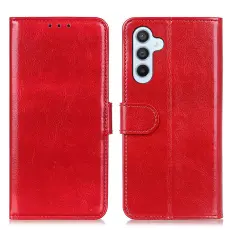 Samsung Galaxy A57 5G Fodral Crazy Horse L&auml;der R&ouml;d