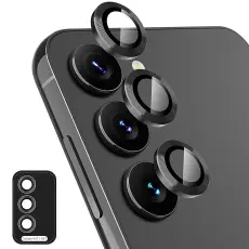 ENKAY Galaxy A57 / A37 5G Linsskydd H&auml;rdat Glas Svart