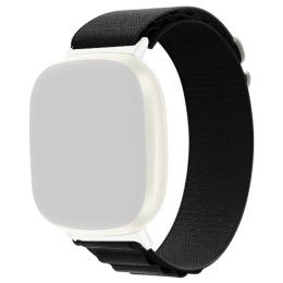 Fitbit Versa 4/Sense 2 Armband Justerbar Nylon Svart