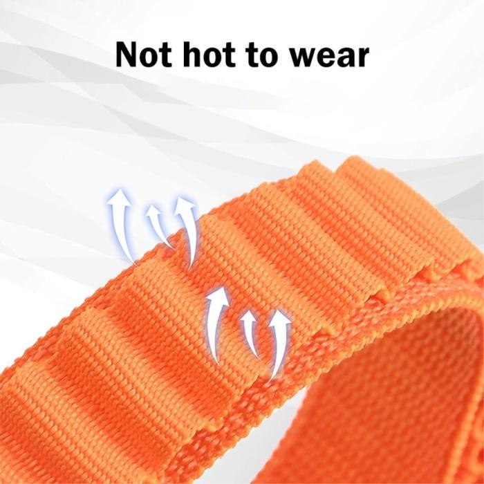 Bild 3, Fitbit Versa 4/Sense 2 Armband Justerbar Nylon Orange