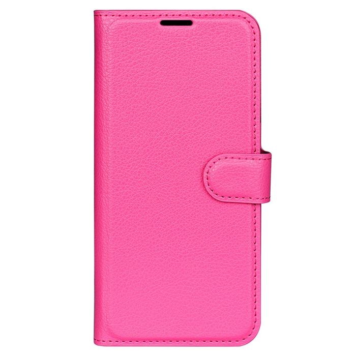 Bild 5, Google Pixel 8 Fodral Litchi Textur Rosa