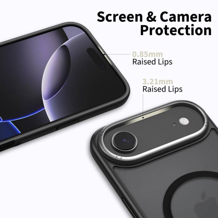 Bild 3, Tech-Protect iPhone Air Skal MagSafe MagEdge Matt Svart/Gunmetal