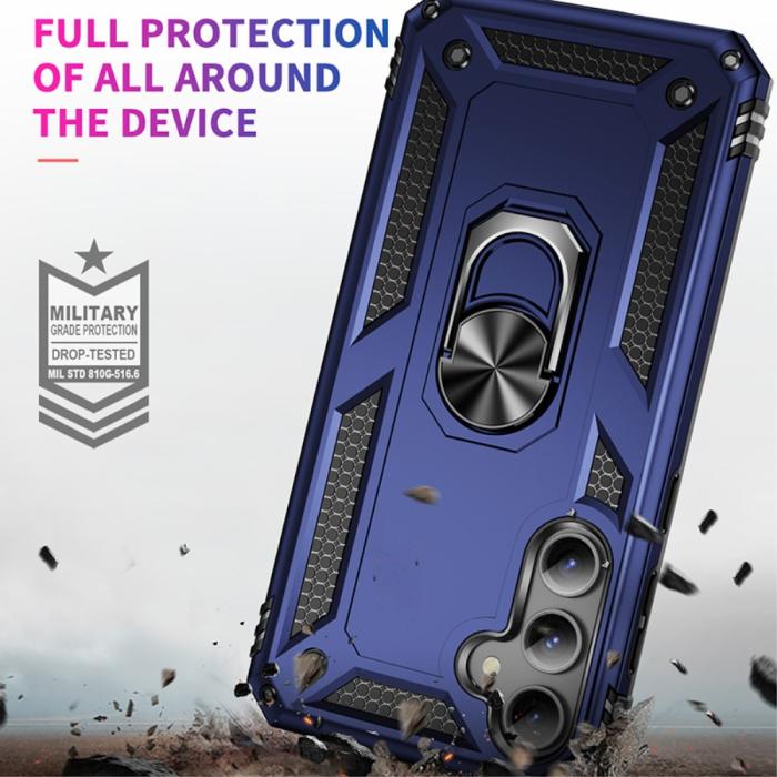 Bild 4, Samsung Galaxy S23 FE Skal Ring Hybrid Armor Blå