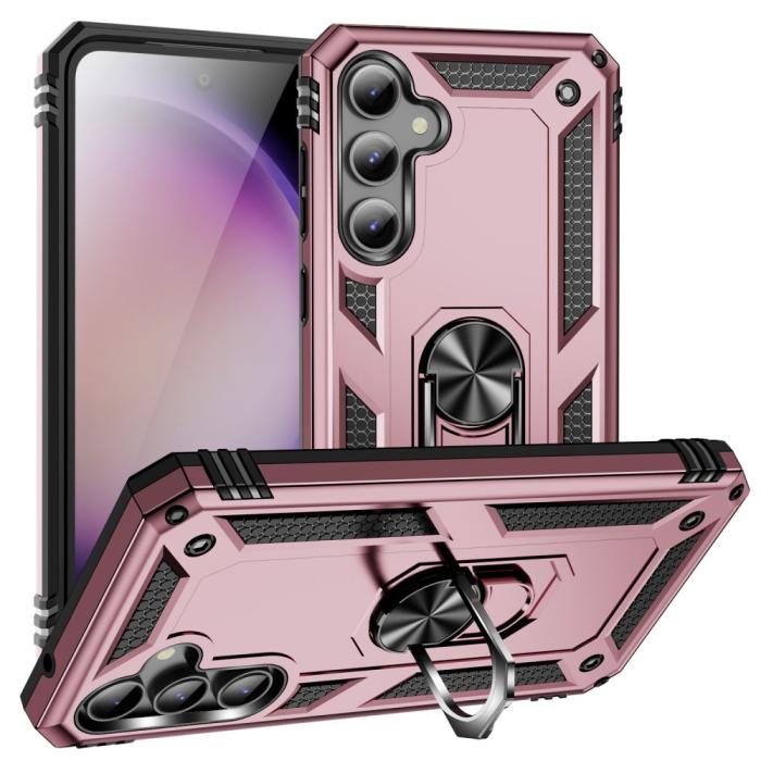 Bild 1, Samsung Galaxy S23 FE Skal Ring Hybrid Armor Roséguld