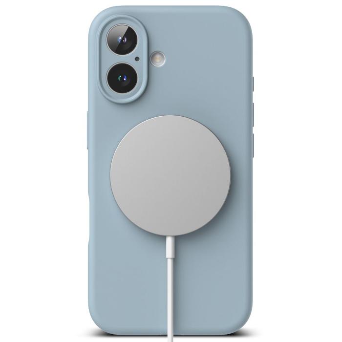 Bild 4, Ringke iPhone 16 Skal MagSafe Silikon Blå