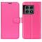 OnePlus 10 Pro 5G Fodral Litchi Textur Rosa