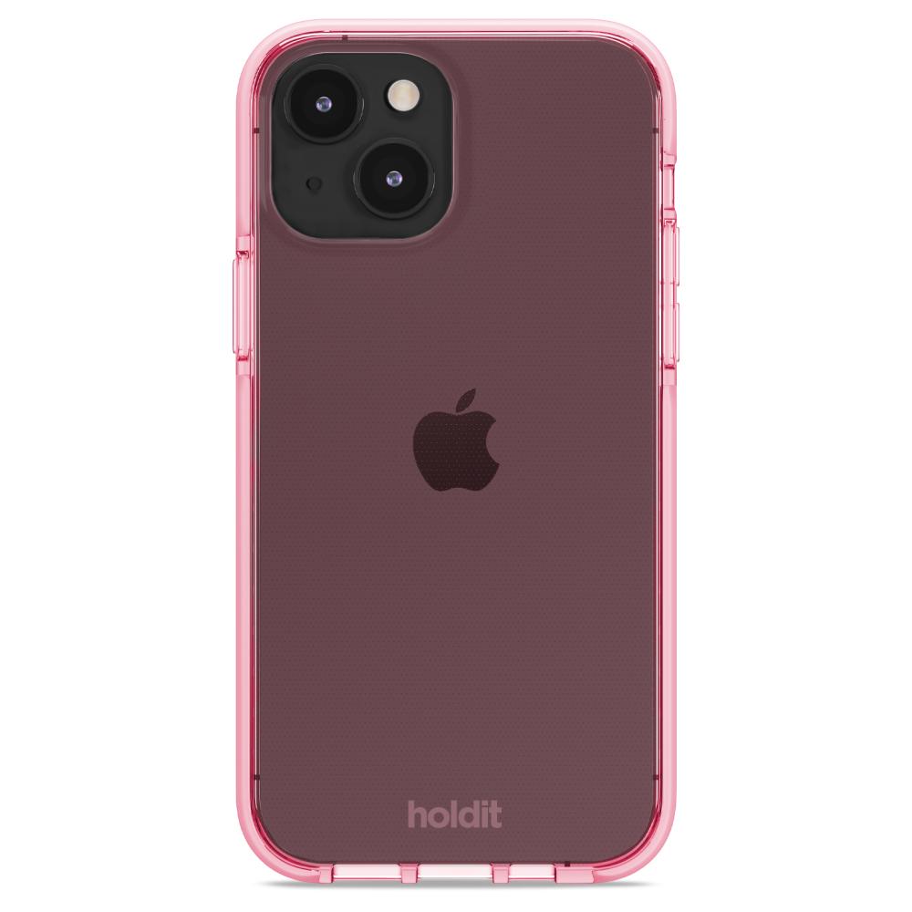 holdit iPhone 14 / 13 Skal Seethru Bright Pink