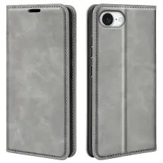 iPhone 17e / 16e Fodral Flip Skin Touch Gr&aring;