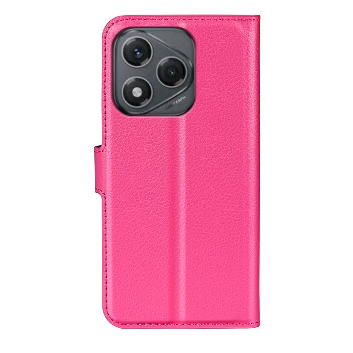 Bild 2, Honor 400 Smart Fodral Litchi Läder Rosa