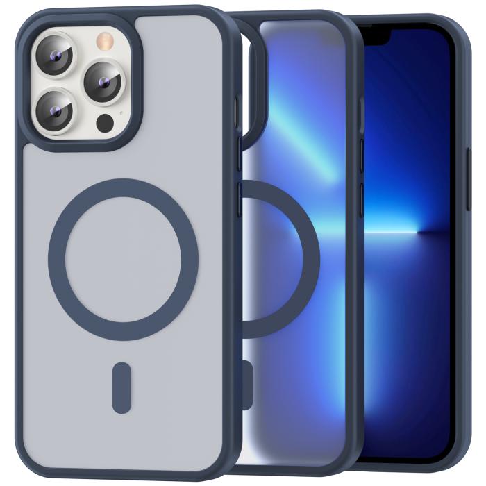 Bild 1, ColorPop iPhone 13 Pro Skal CH MagSafe Matt Mörk Blå