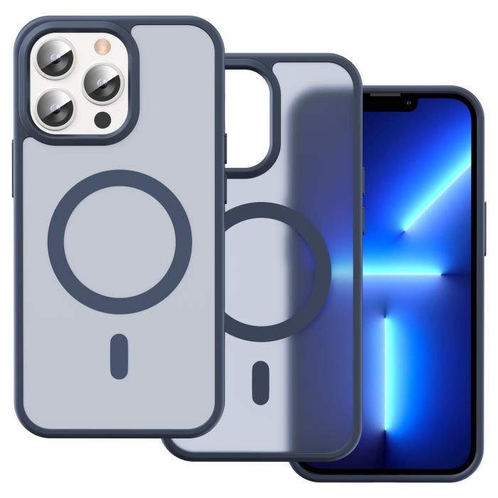 Bild 2, ColorPop iPhone 13 Pro Skal CH MagSafe Matt Mörk Blå